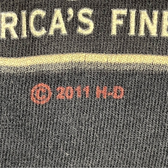 HARLEY-DAVIDSON Men's Pin Up Graphic Tee Sz 3XL Long Sleeve Beefy  Spellout - Picture 8 of 14